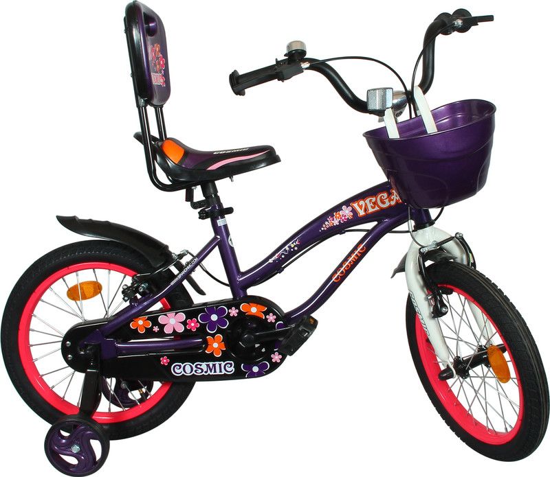 COSMIC VEGA 16 INCH KIDS BICYCLE - PURPLE/PINK 16 T Recreation Cycle  (Single Speed, Purple, Pink)