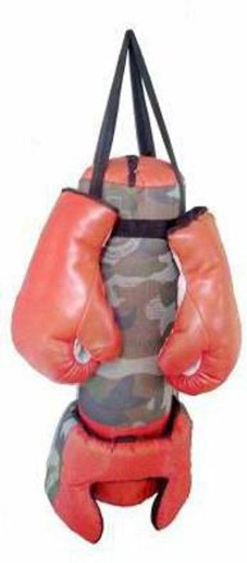 Mahi Zone Military Green Junior Boxing Kit With Punching Bag BX_217 Boxing Kit