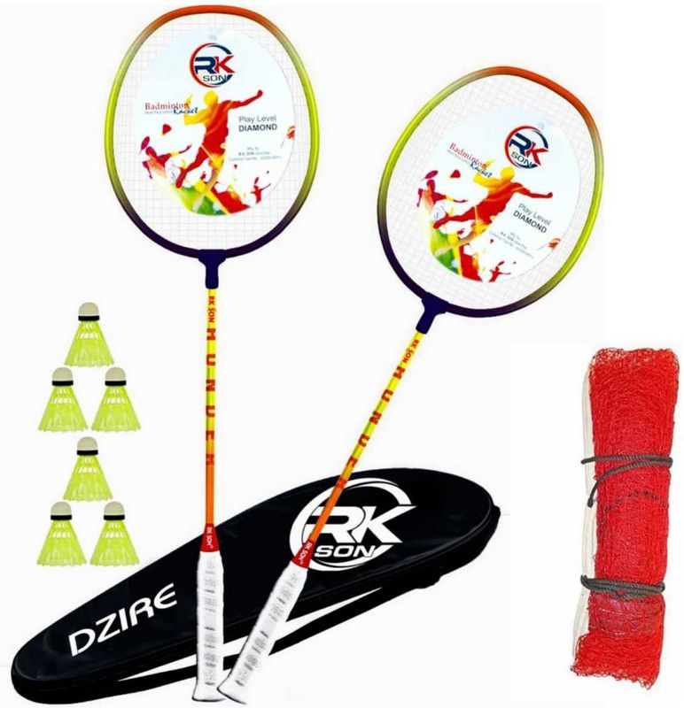 GG Gonex SWAG Badminton Combo pair of 2 racquets1 NET + 6pc Shuttle 1 COVER Badminton Kit Badminton Kit
