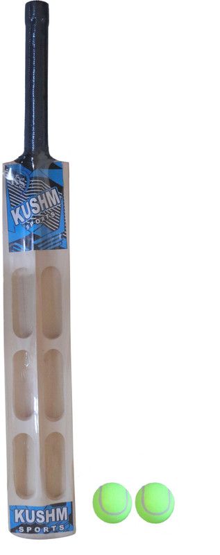 kushm CRICKET BAT Poplar Willow Cricket Bat  (800-900 g)