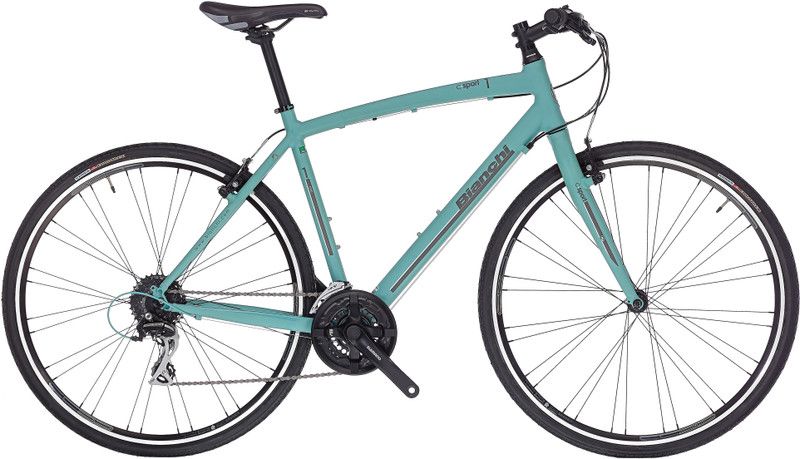 Bianchi C-sport 1 29 T Hybrid Cycle/City Bike  (24 Gear, Blue, Black)