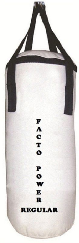 FACTO POWER Regular 5.0 Feet Long, CANVAS Material, White Color, Unfilled with Hanging Straps Hanging Bag  (5.0, 60 kg)