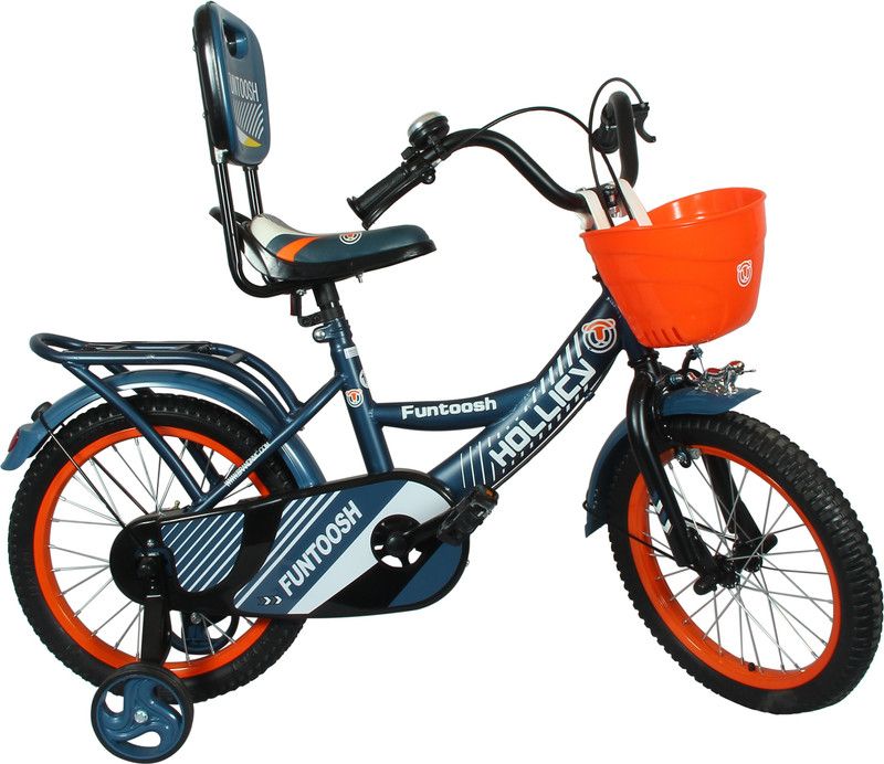Hollicy FUNTOOSH 16 INCH KIDS BICYCLE - MATT BLUE/ORANGE 16 T Recreation Cycle  (Single Speed, Blue, Orange)