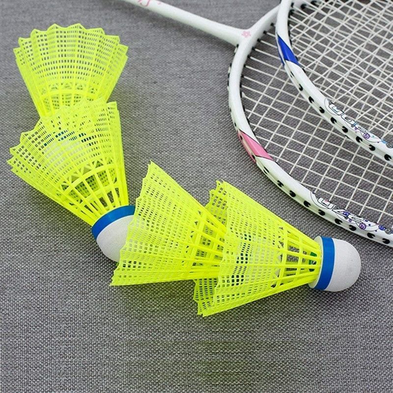 FITUP ™350 Green PLYR Badminton Shuttlecock, Synthetic Non Feathered 1 Box 6 pcs Plastic Shuttle - Green  (Medium, 77, Pack of 1)