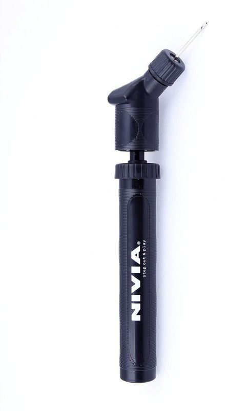 NIVIA 'Double Action' Pump Ball Pump  (Black)