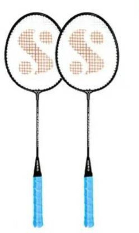SBR Sports 'SINGLE SHAFT MULTICOLOUR BADMINTON RACKET PACK OF 2 PIECE WITH COVER Multicolor Strung Badminton Racquet  (Pack of: 2, 200 g)