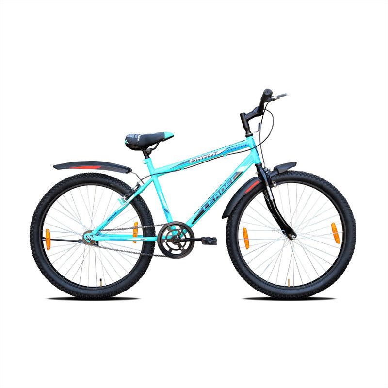LEADER Scout 26T SEA Blue BLACK for Ride 26 T Mountain Cycle  (Single Speed, Blue, Black)