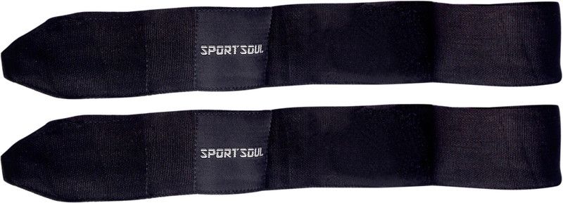 SportSoul 108 Inches Stretchable (1 Pair) Black Black Boxing Hand Wrap  (Black, 108 inch)