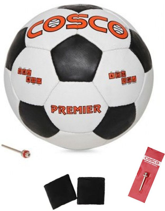 COSCO Premier Football with Wrist Band and Needle Football Kit