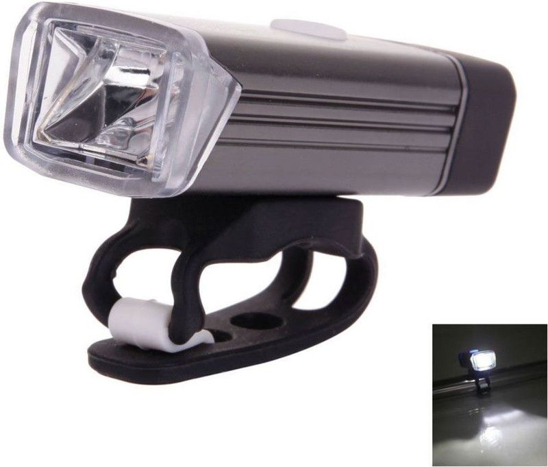 AlexVyan Special Waterproof 3 Mode 180 Lumens+ USB Rechargeable Bike Bicycle Head Light LED LED Front Light  (Black)