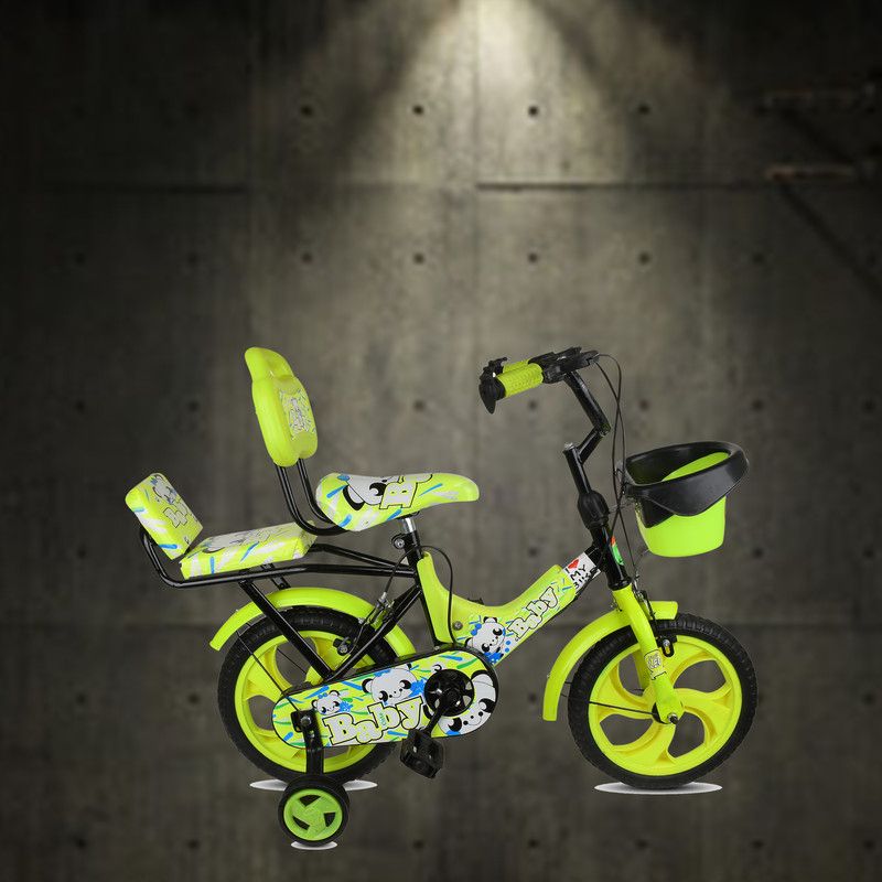 crafto kids 14T CUTE BABY GREEN AND BLACK MODEL 24 12 14 T BMX Cycle  (Single Speed, Green)