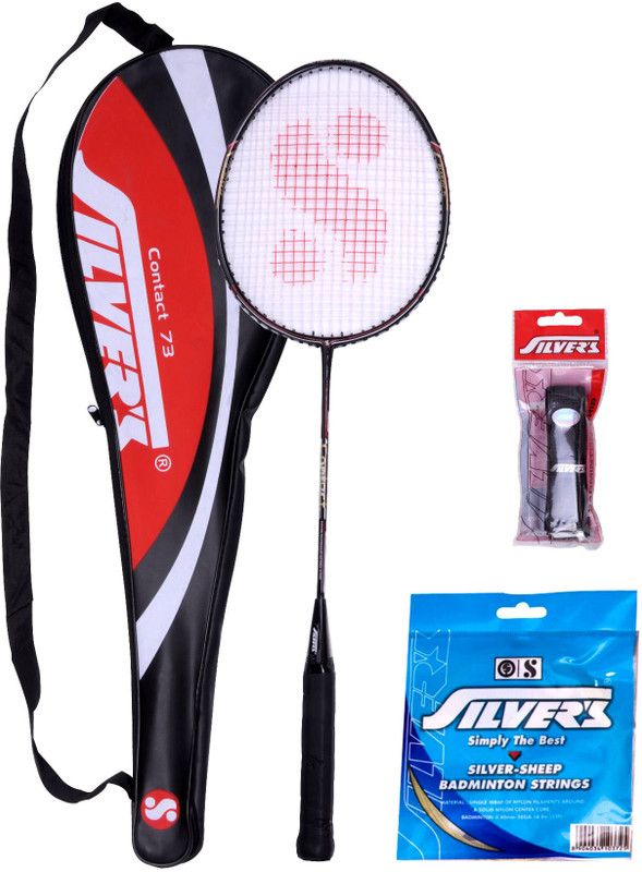 Silver's Contact Badminton Kit  (1 Racquet with Cover, 1 PVC Grip and 10 m 0.80 mm String)