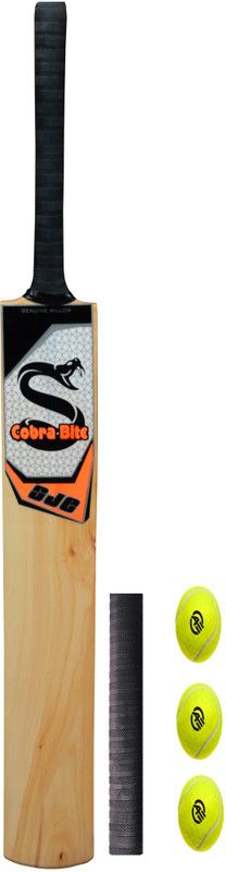 SJE CLASSICAL STROKE KASHMIR WILLOW TENNIS BAT WITH GRIP+3BALL Kashmir Willow Cricket Bat  (900 g)