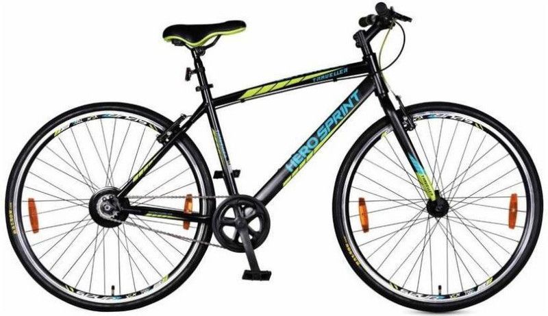 HERO Traveller 700C 700C T Mountain Cycle  (Single Speed, Blue, Black)