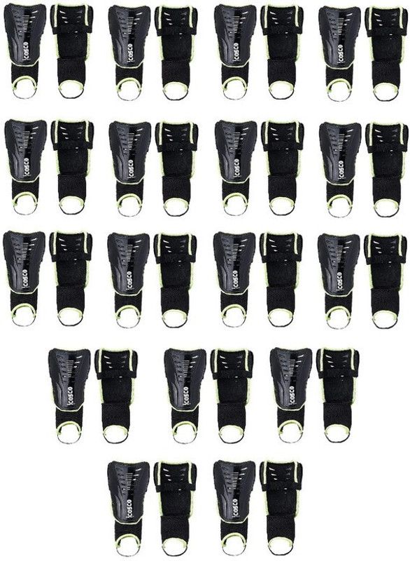 COSCO Impact Shin Guard - Black, Pack of 17 Football Shin Guard  (Black)