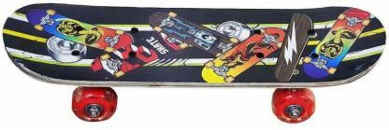 S.V.Enterprises Galaxy Skateboard 6 inch x 4 inch Skateboard 17 inch x 6 inch Skateboard  (Black, Pack of 1)