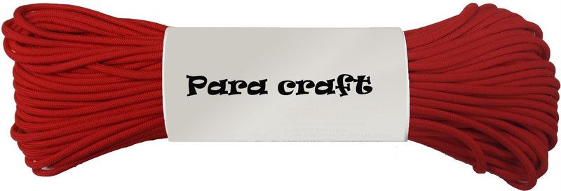 Paracraft 500ft Paracord Parachute Survival Cord - Red Red  (Length: 152 m, Diameter: 4 mm)