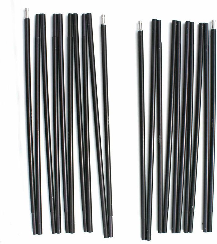 COLEMAN Replacement Fiber glass Pole Tent - For Darwin 3 Person Tent Set of 3 Poles  (Black)