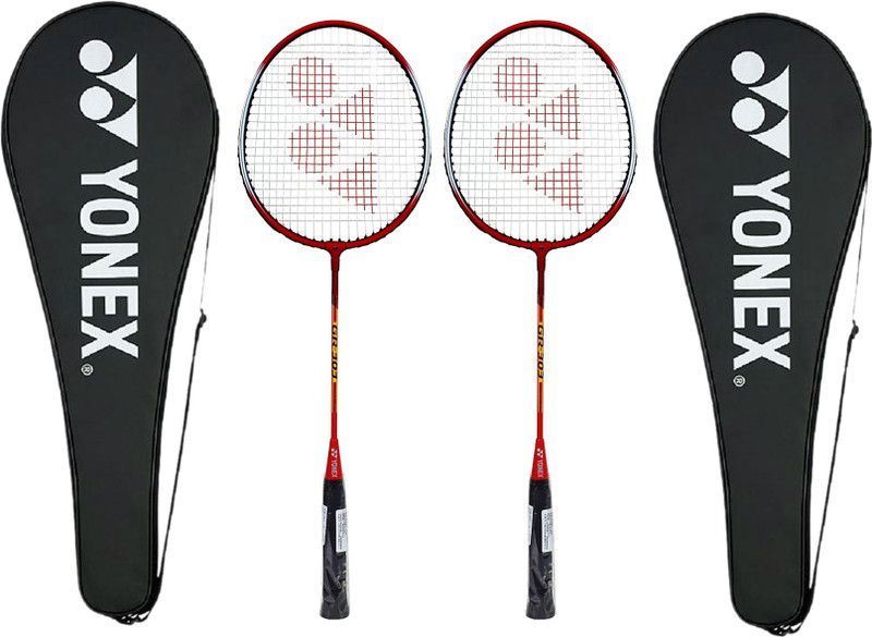 YONEX GR-303 Red Strung Badminton Racquet  (Pack of: 2, 95 g)