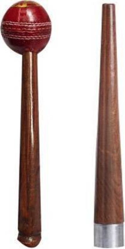 Rockjon Set of 1Cricket Bat Mallet with 1Handle Gripper Wooden Bat Mallet