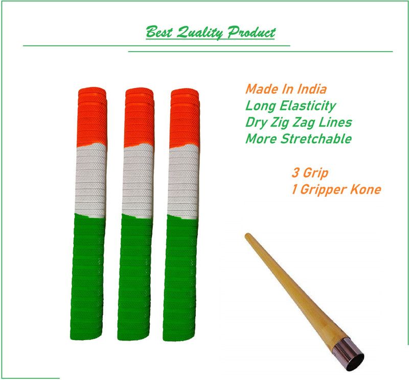 VSM Nation Tri Color Handle Bat Grip Dry Feel  (Pack of 4)