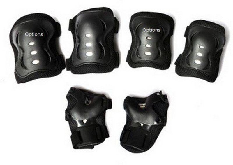 Options Kid's Roller Blading Wrist Elbow Knee Pads Blades Guard 6 PCS Set Skating Kit