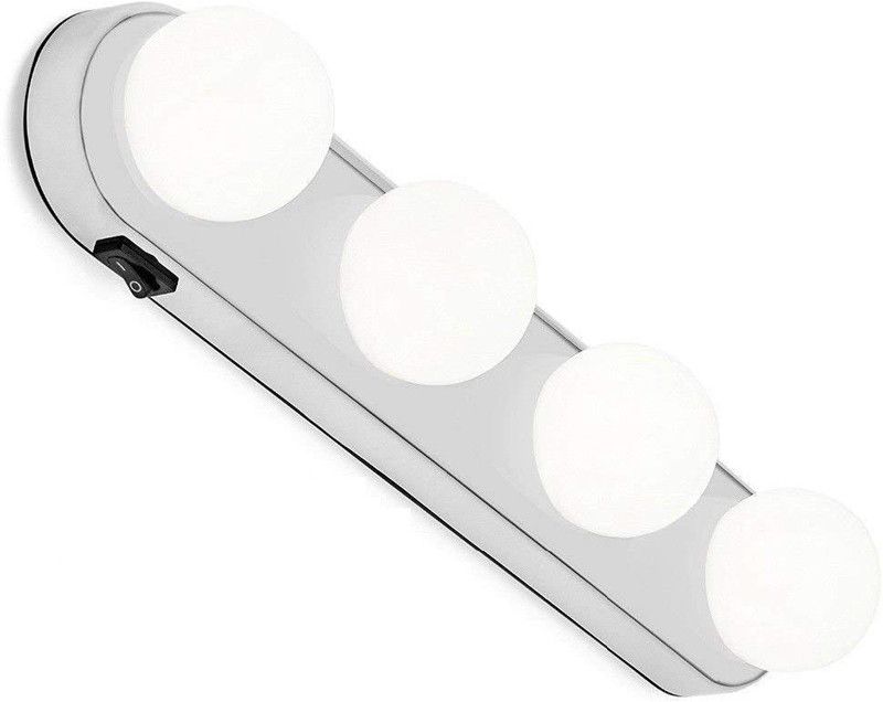 Hridaan LED Vanity Makeup Light and Super Bright 4 Bulb LED Lights Perfect Lighting LED Front Light  (White)
