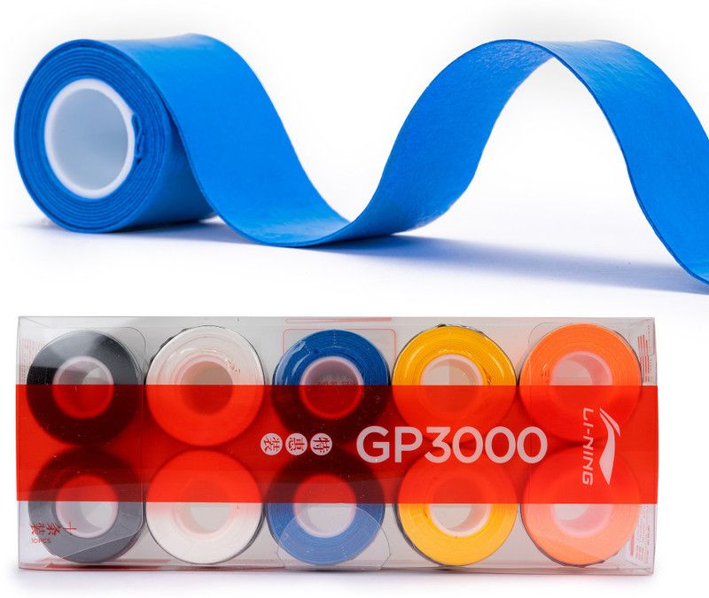LI-NING GP 3000 Badminton Over Grip (Assorted, Pack of 10, 100 gms)  (Pack of 10)