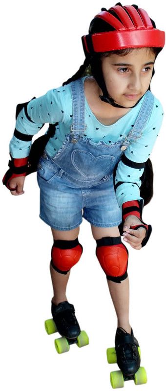 HARVEY SPORTS & FITNESS Kids Protective Skating Guard Kit (4 in 1 - Small)  Skating Guard Combo  (Red)