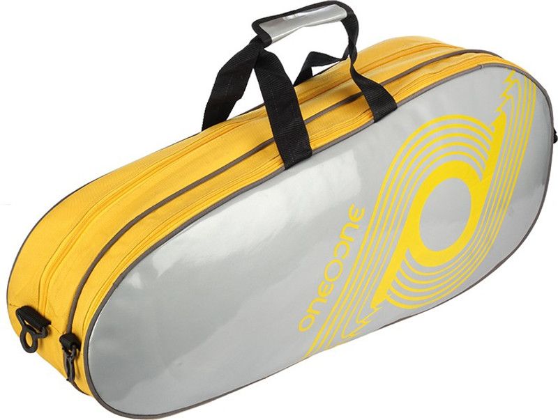 One O One Xhale Collection Double Grey - Badminton / Tennis Kitbag  (Grey, Kit Bag)