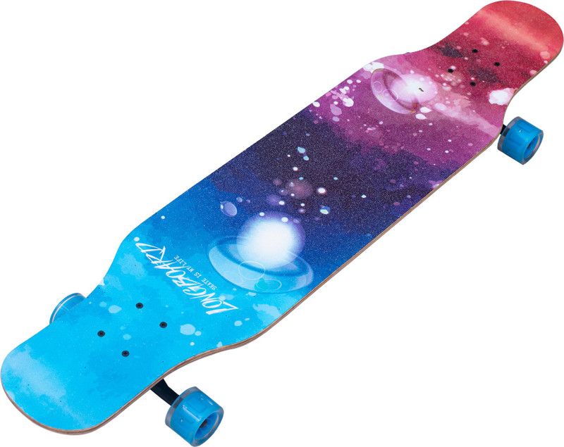 IRIS Maple Galaxy Longboard Cruiser for Cruising, Carving, Free-Style and Downhill 42 inch x 9.5 inch Skateboard  (Multicolor, Pack of 1)