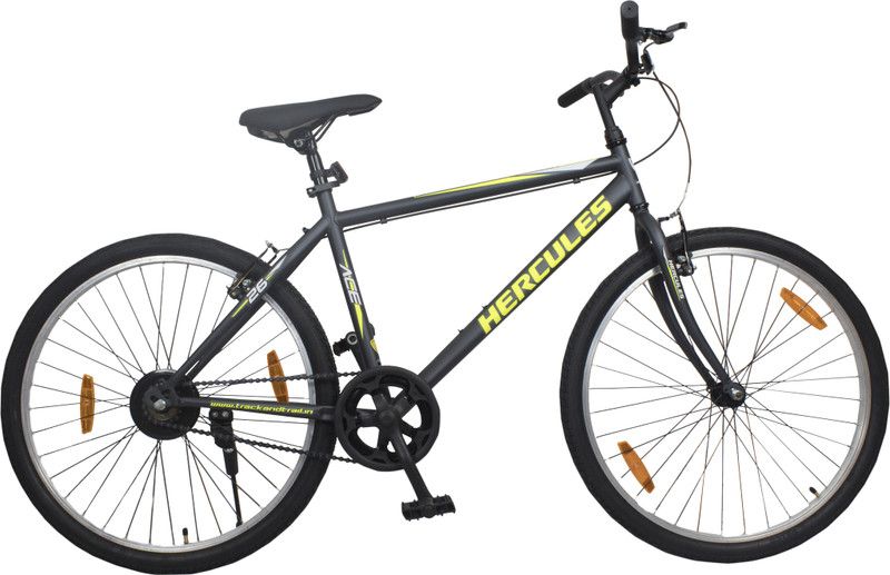 HERCULES ACE 26 T Hybrid Cycle/City Bike  (Single Speed, Grey)
