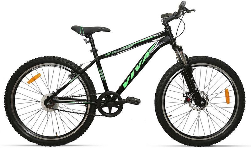 Viva Sports BIKE-AERO2-SS-BLK-GRN 26 T Mountain/Hardtail Cycle  (Single Speed, Green, Black)