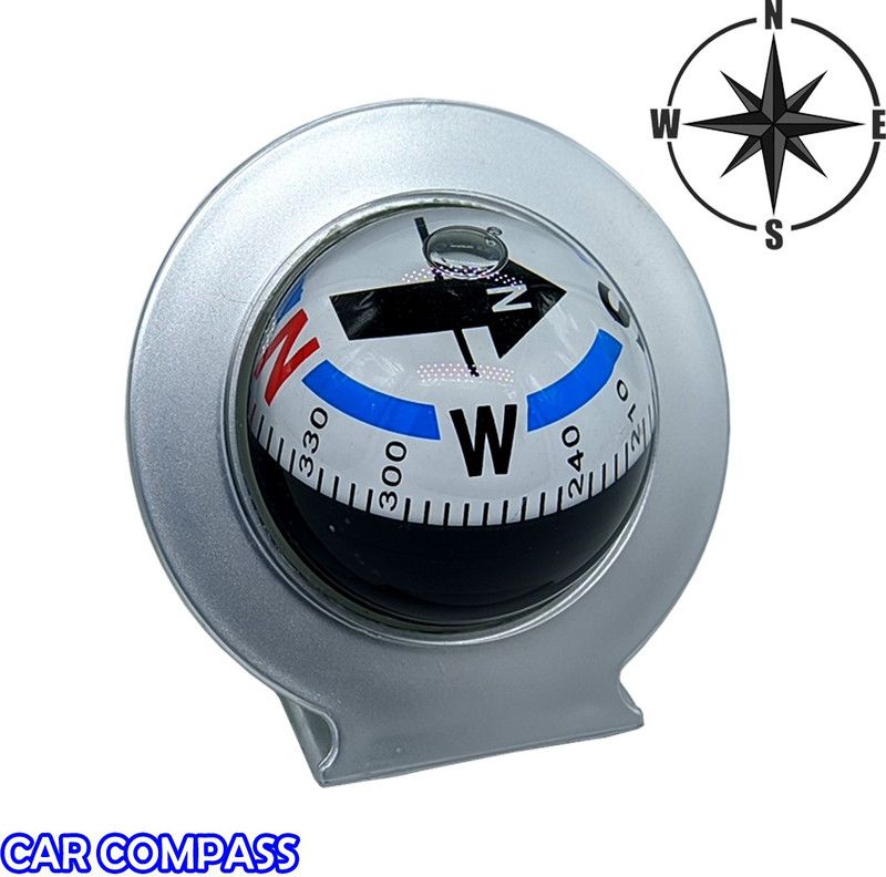CMPSS High Accuracy Waterproof Multi-functional Magnetic Car Dashboard Mount Compass Compass  (Multicolor)