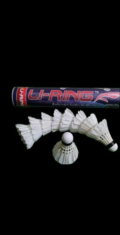 Liring A+1000 Feather Shuttle - White  (Medium Fast, 78, Pack of 10)