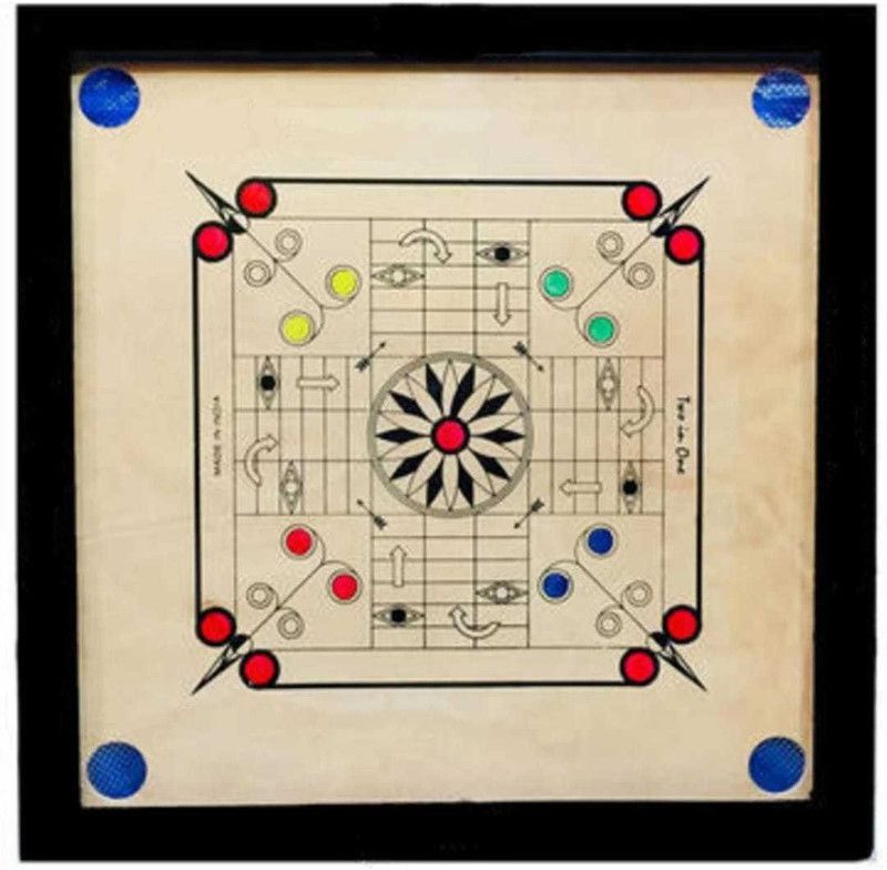GOLS 20 Inch Small Size Carrom with Ludo Board Including Coins, Striker, Powder 6 cm Carrom Board  (Multicolor)