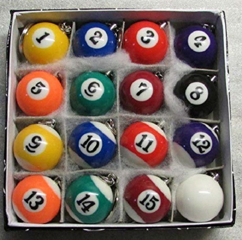 JBB Pool Key Chains JBBPKC Billiards, Pool Cue Stick  (Polyresin)