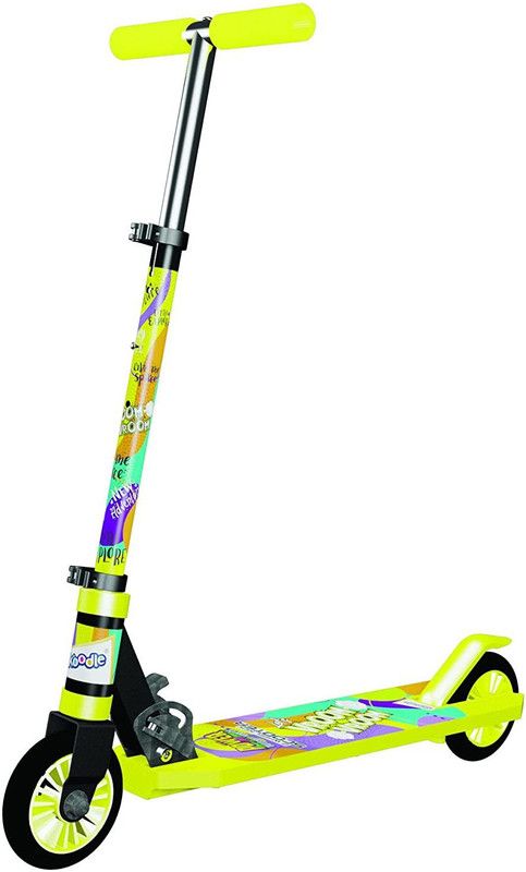 Braintastic PowerPlay Outdoor Sport Vroom 2 Wheel Kick Adventure Scooter for Kids Boys Girls Kids Scooter  (Yellow)