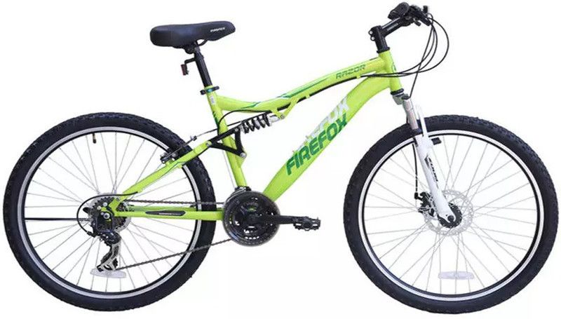 FIREFOX Bicycle 26 (Razor 26D) Lime/Wht 26 T Mountain Cycle  (21 Gear, White)