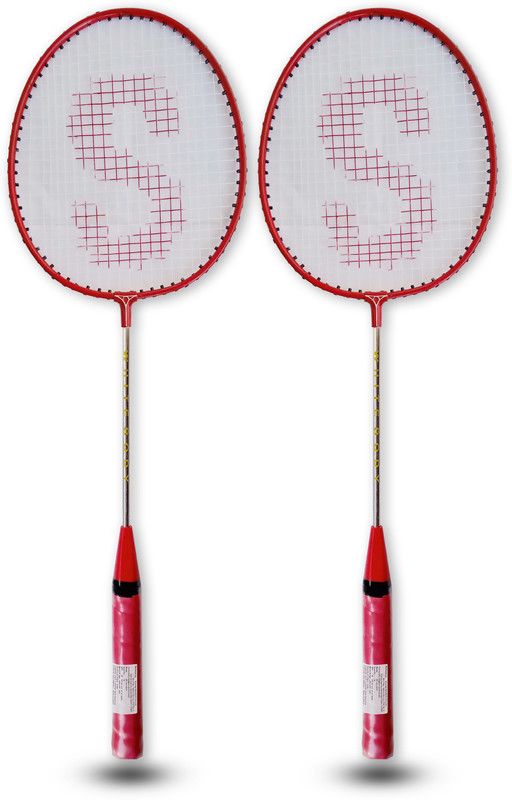 ZXX XTREME A new Dimension in Steel Badminton Racket with free Full Cover, Made in India Red Red, White Strung Badminton Racquet  (Pack of: 2, 90 g)