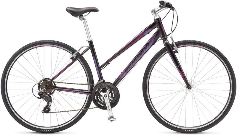 Schwinn Super Sport 3 Women (X-small) 700C T Hybrid Cycle/City Bike  (21 Gear, Purple, Black)