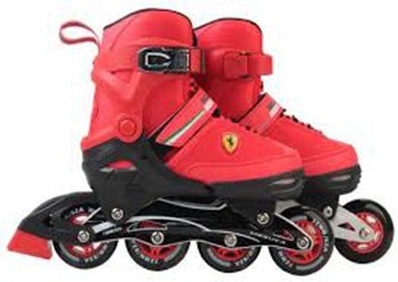 Hamleys Ferrari Inline Skate Combo Set - Red In-line Skates - Size 34-37 Euro  (Red)