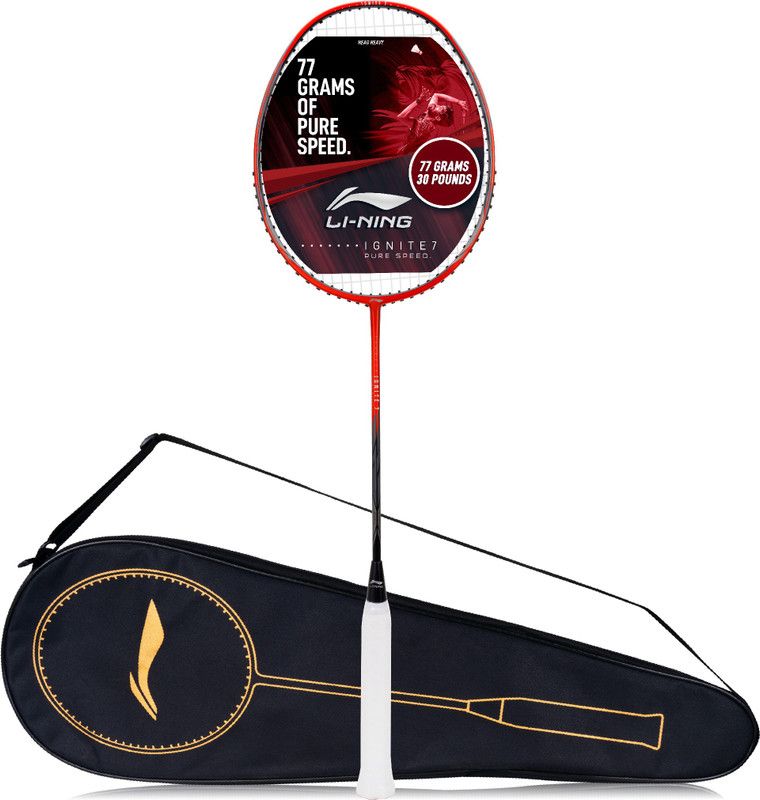 LI-NING Ignite 7 Brown, Black Strung Badminton Racquet  (Pack of: 1, 77 g)
