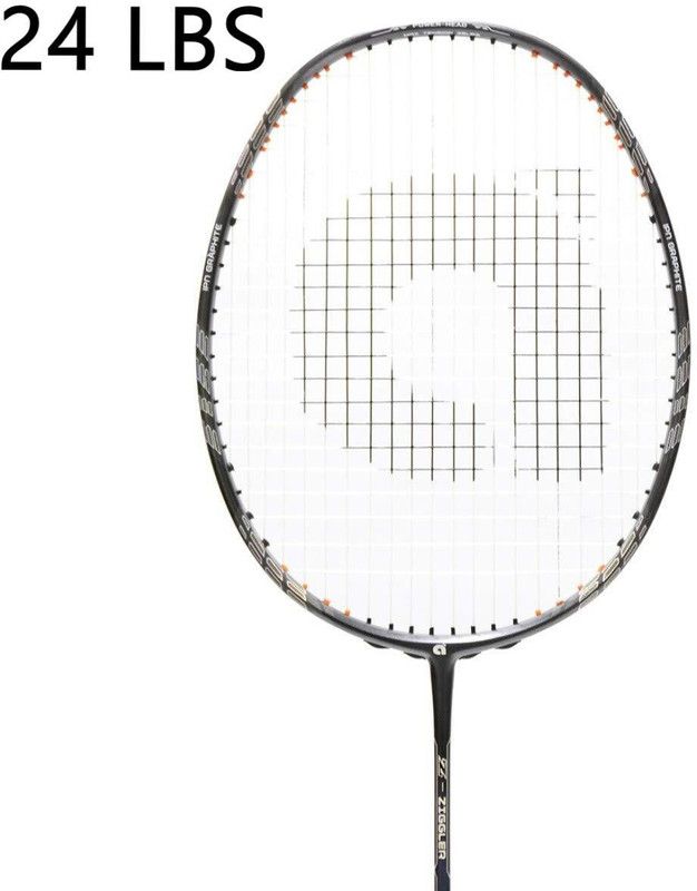 apacs Z-Ziggler Strunged 24lbs with Full Cover & 1Grip Grey Strung Badminton Racquet  (Pack of: 1, 85 g)