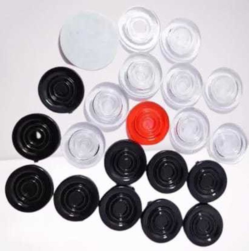 Hyper R2 Crystal Carrom Goti 1 Striker ,,Carrom Board Goti (Pack of 20) Carrom Pawns  (Pack of 20)