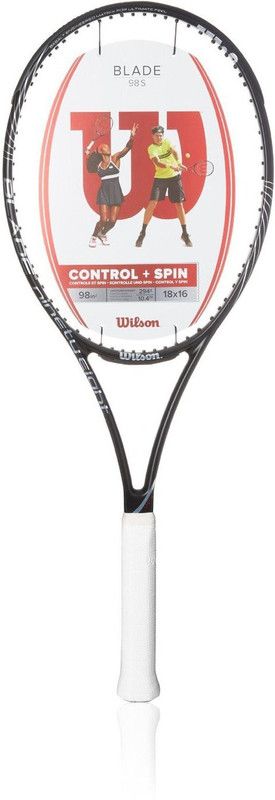 WILSON Blade 98 S Black Unstrung Tennis Racquet  (Pack of: 1, 311.84 g)