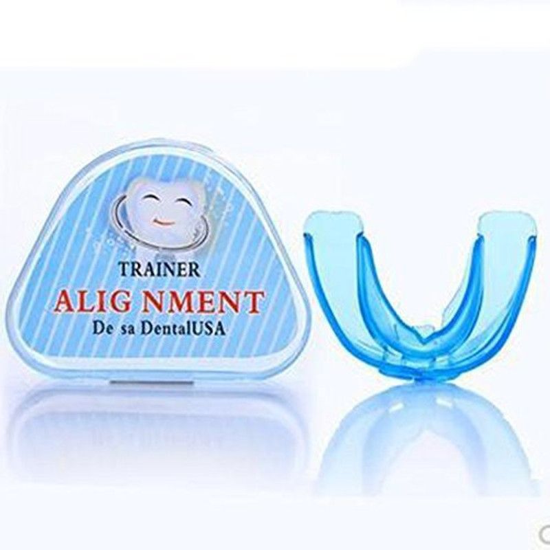 Maxxlite Portable Invisible Braces Correction Buck Teeth Dental Appliance Blue Mouth Guard
