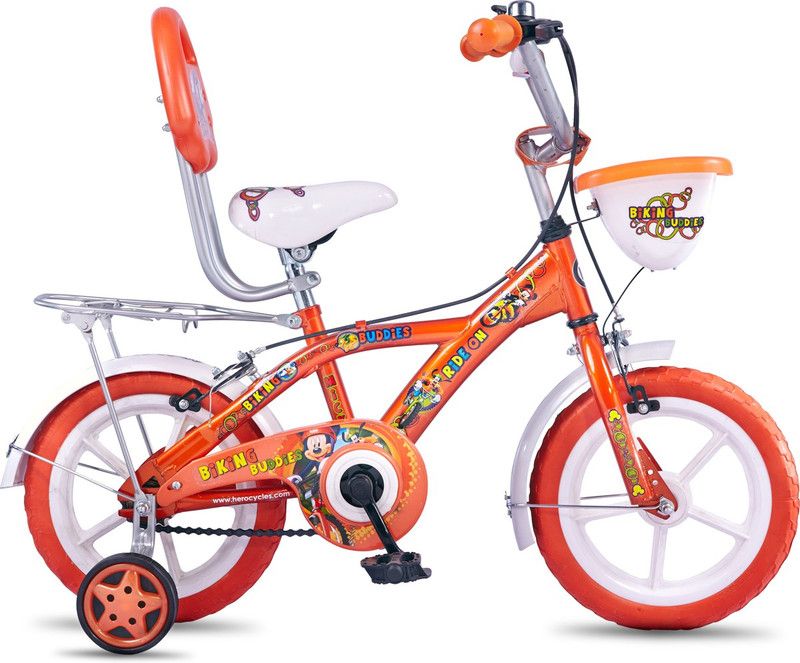 HERO Disney 14T Mickey 14 T Recreation Cycle  (Single Speed, Orange)