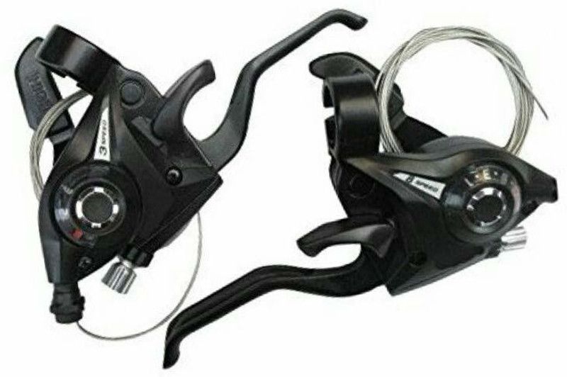AR RETAILS Cycling Disc Brakes Levers with Shift Cable Riding Brake Shoe  (Black)