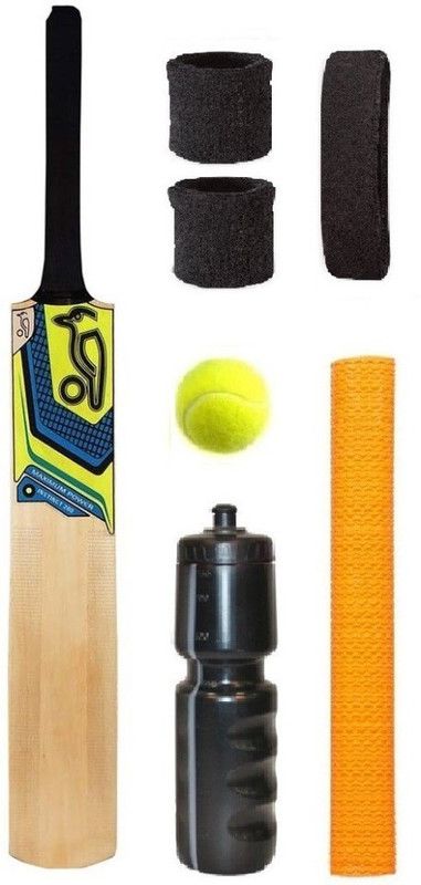Sretail Popular WillowCricket Bat (For Tennis Ball) Size-6 Combo (Kit of 7 Items) Cricket Kit